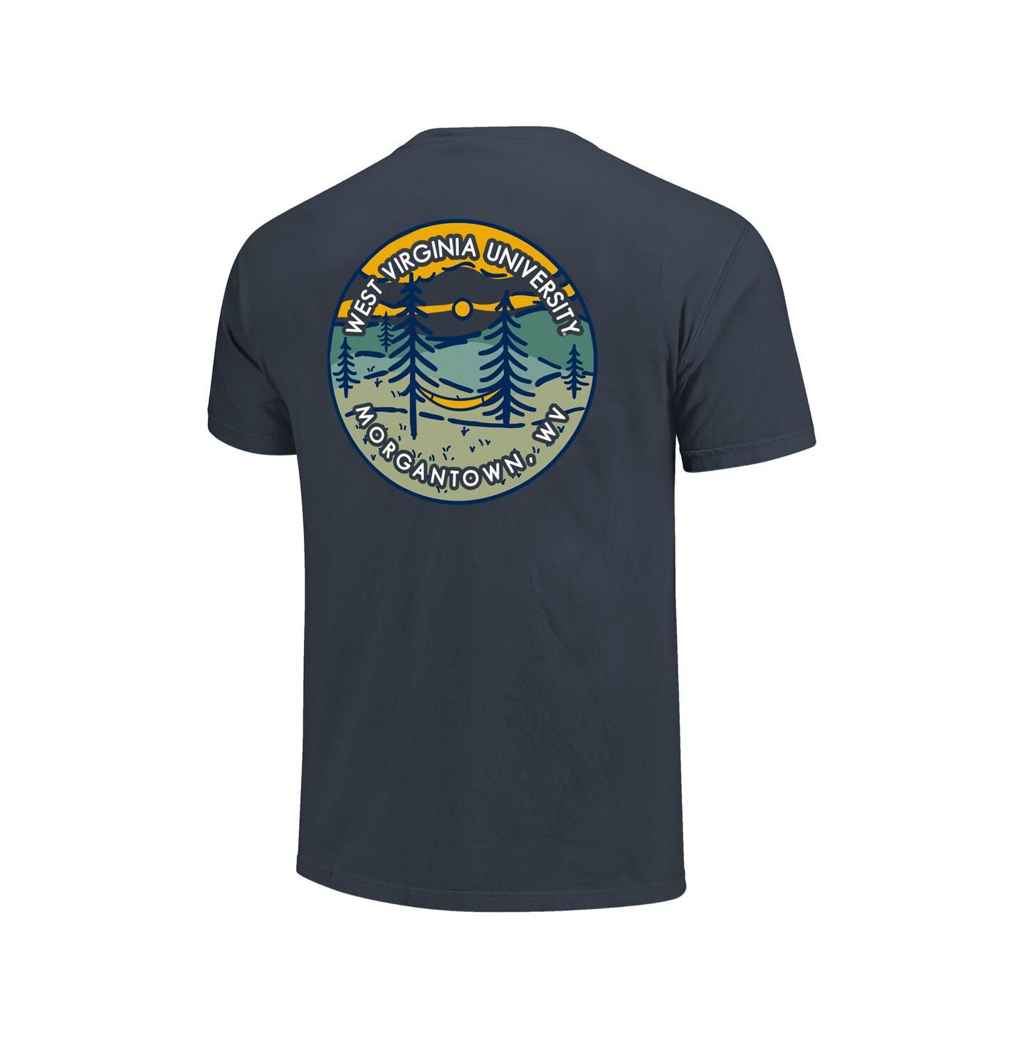 Футболка Image One Navy West Virginia Mountaineers Scenic Comfort Colors — фото 3