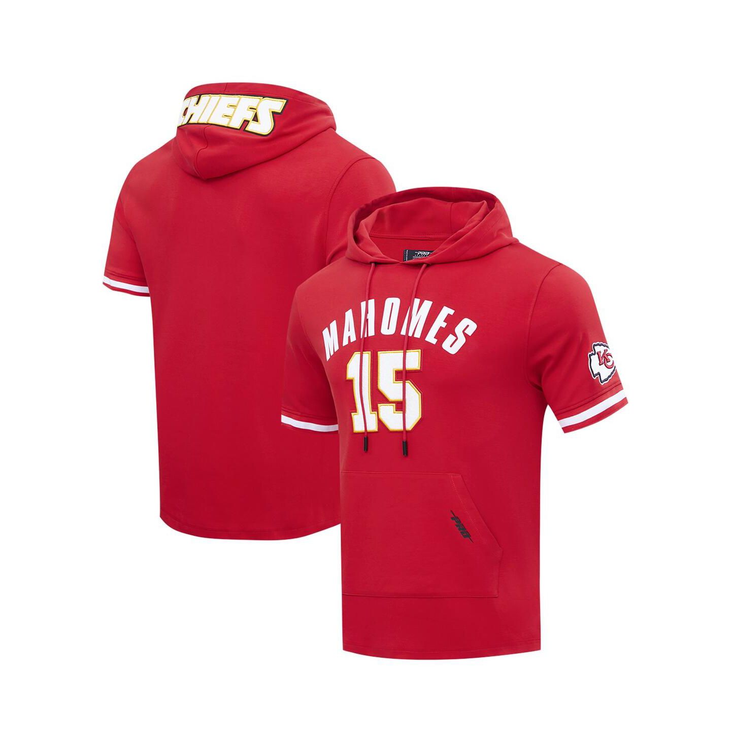 Мужское худи Pro Standard Patrick Mahomes Red Kansas City Chiefs Player Name & Number T-Shirt — фото 1