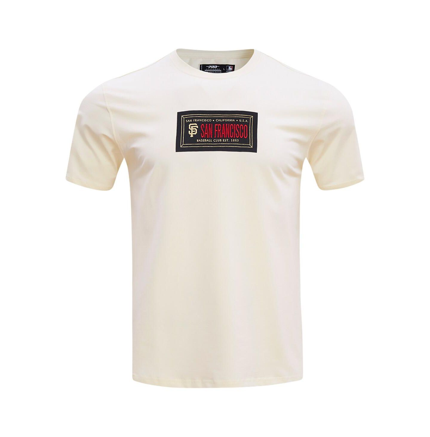 Мужская футболка Pro Standard Cream San Francisco Giants Club Member Badge — фото 3