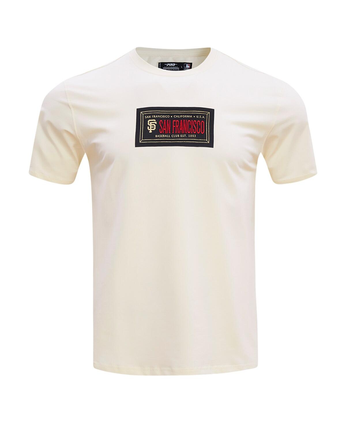 Pro Standard Men'sSan Francisco Giants Club Member Badge T-Shirt - Cream