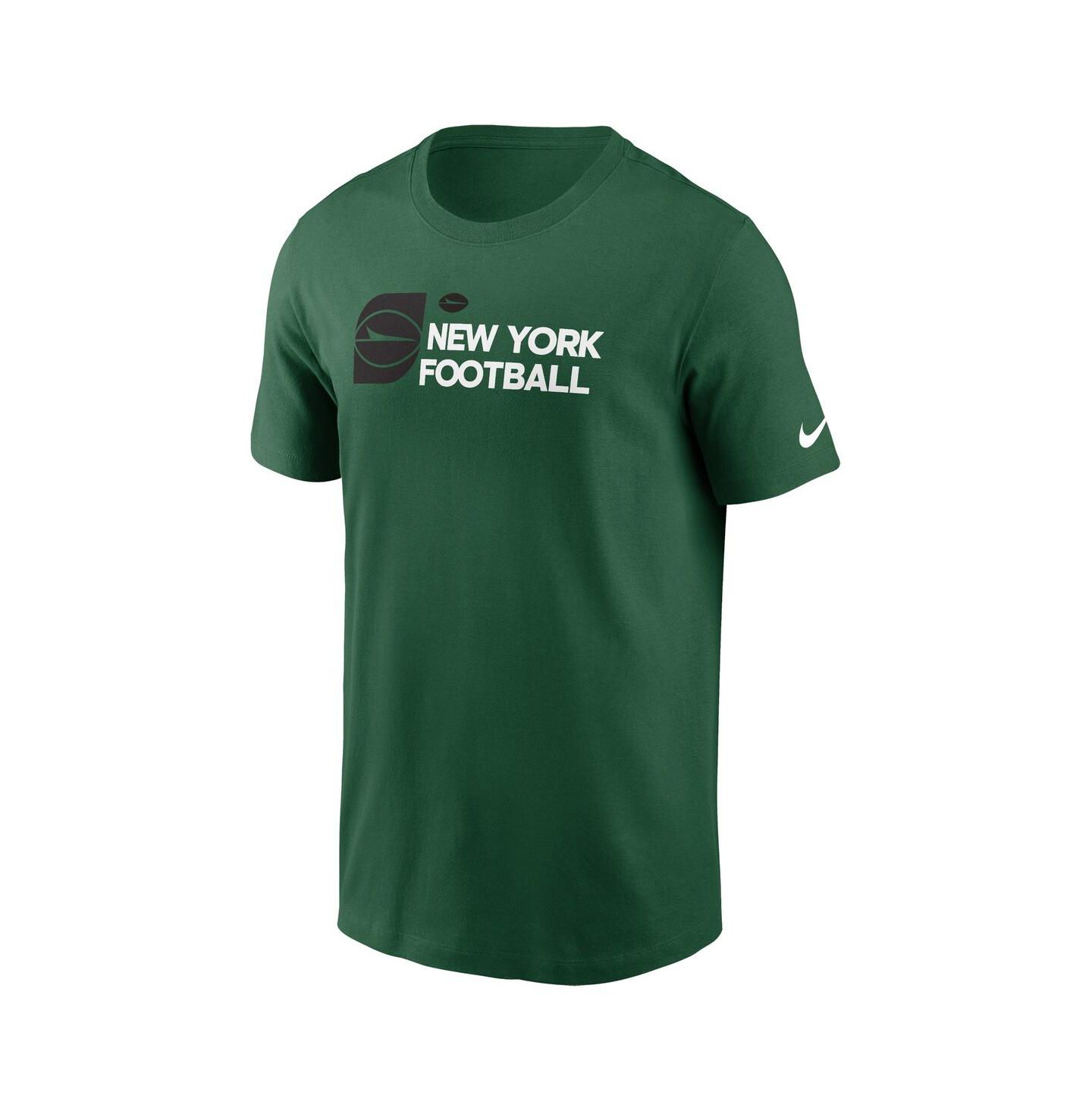 Мужская футболка Nike Green New York Jets Outline — фото 3