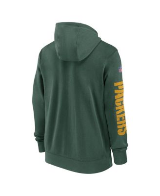 Nike Men's Green Green Bay Packers 2024 Sideline Club Full-Zip