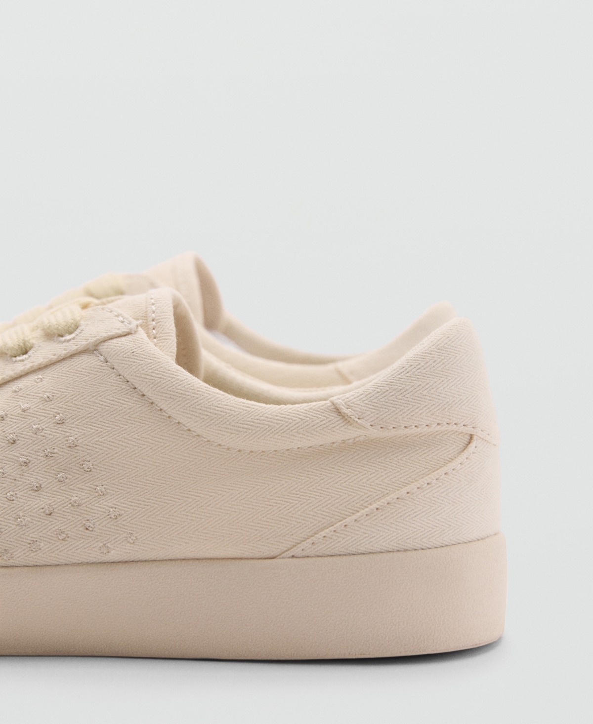 Mango Women's Canvas Laced Sneakers