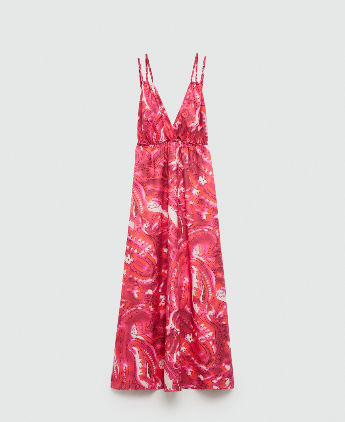 Mango Women's Double Straps Printed Dress