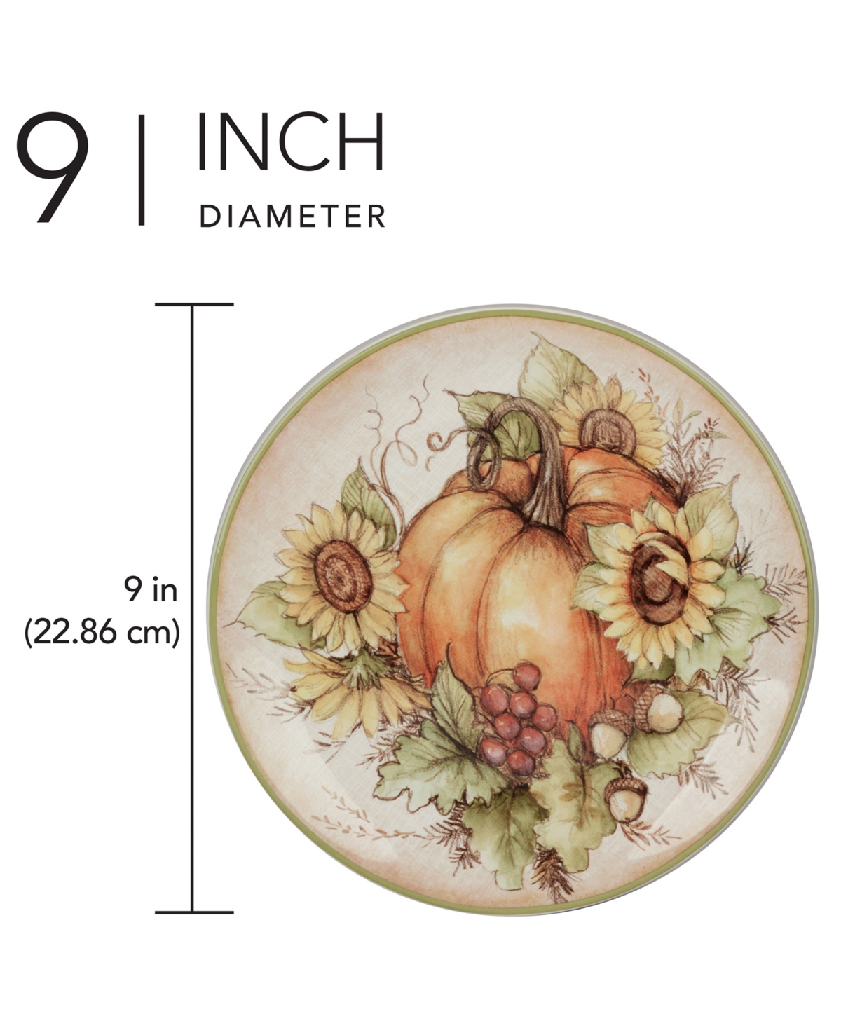 Certified International Autumn Breeze Set Of 4 Salad Plates In Micscellan