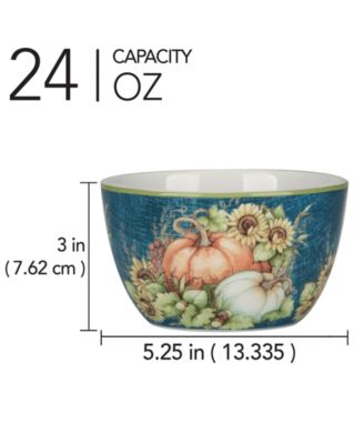 Autumn Breeze Ice Cream Bowls, Set of 4