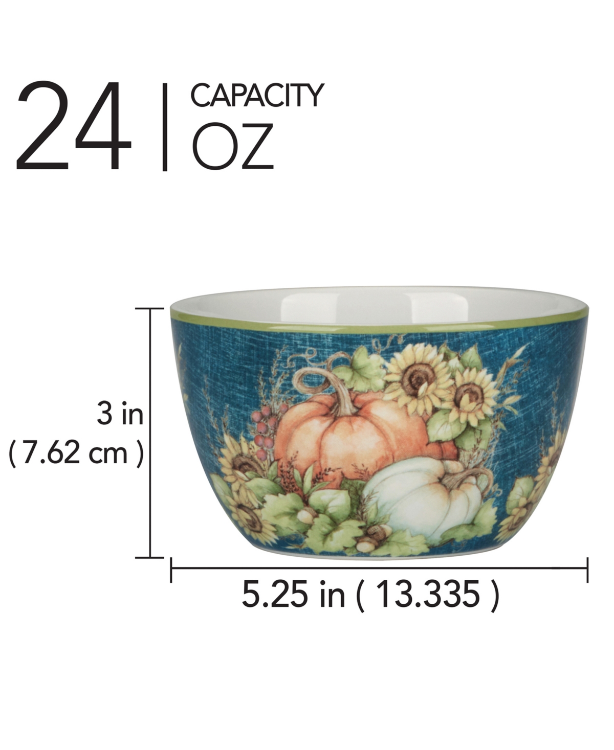 Certified International Autumn Breeze Ice Cream Bowls, Set Of 4 In Micscellan