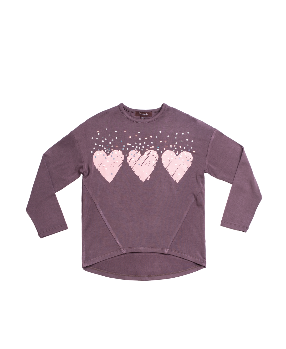 Imoga Collection Big Girls Bobby FW24- Heart charcoal