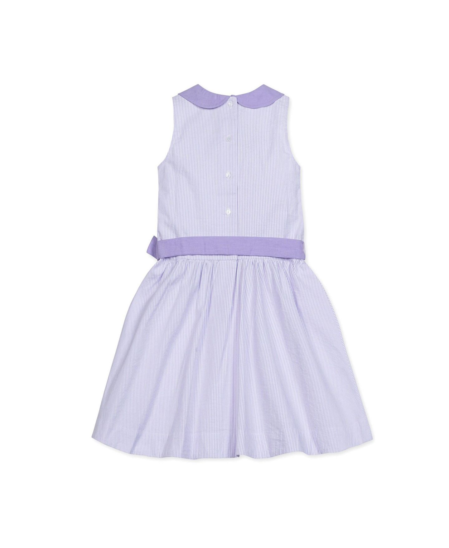 Платье Hope & Henry Peter Pan Collar Seersucker Dress для девочек-малышей, цвет: Лавандовый — фото 4