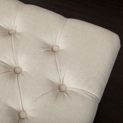 Button-Tufted Diamond Stitch Ottoman Bench – Contemporary Upholstered Seating