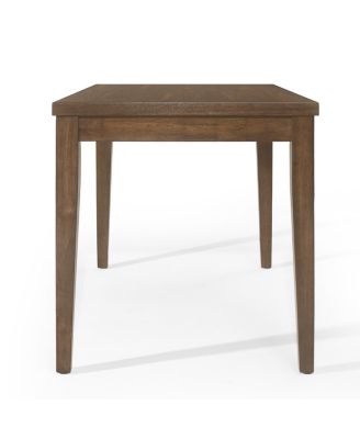 Farmhouse Counter Height Dining Table, Antique Brown, 59.1"W X 36.5"H