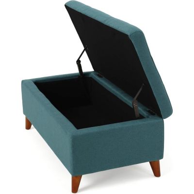 Traditional Storage Ottoman Bench With Lift Top