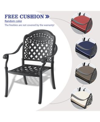 Streamdale 5-Piece Cast Aluminum Patio Set with Cushions