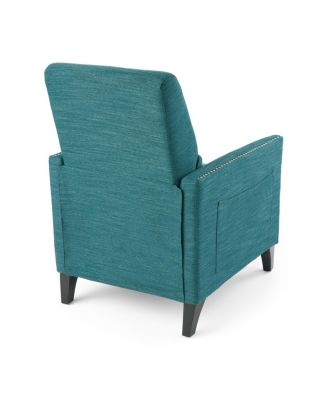 Streamdale Contemporary Push-Back Recliner With Studded Accents