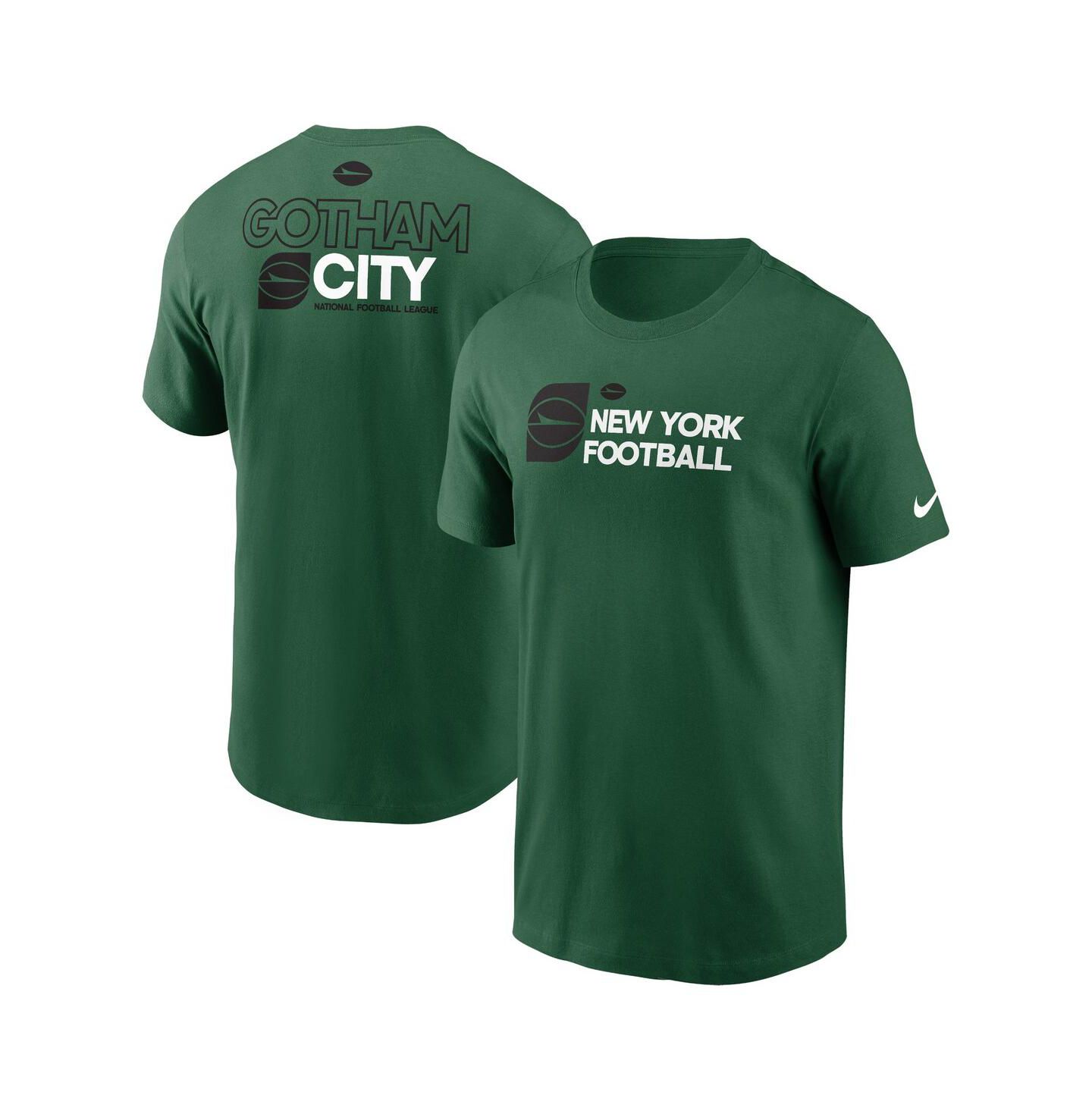 Мужская футболка Nike Green New York Jets Outline — фото 1