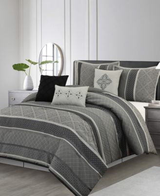 Tefia Jacquard Damask 7-Pc. Comforter Set, California King