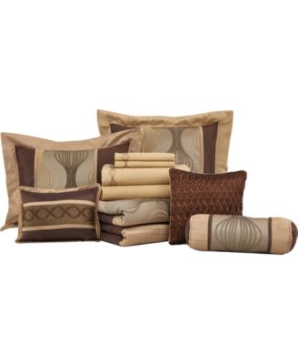 Kath Geometric 15-Pc. Comforter Set, Queen