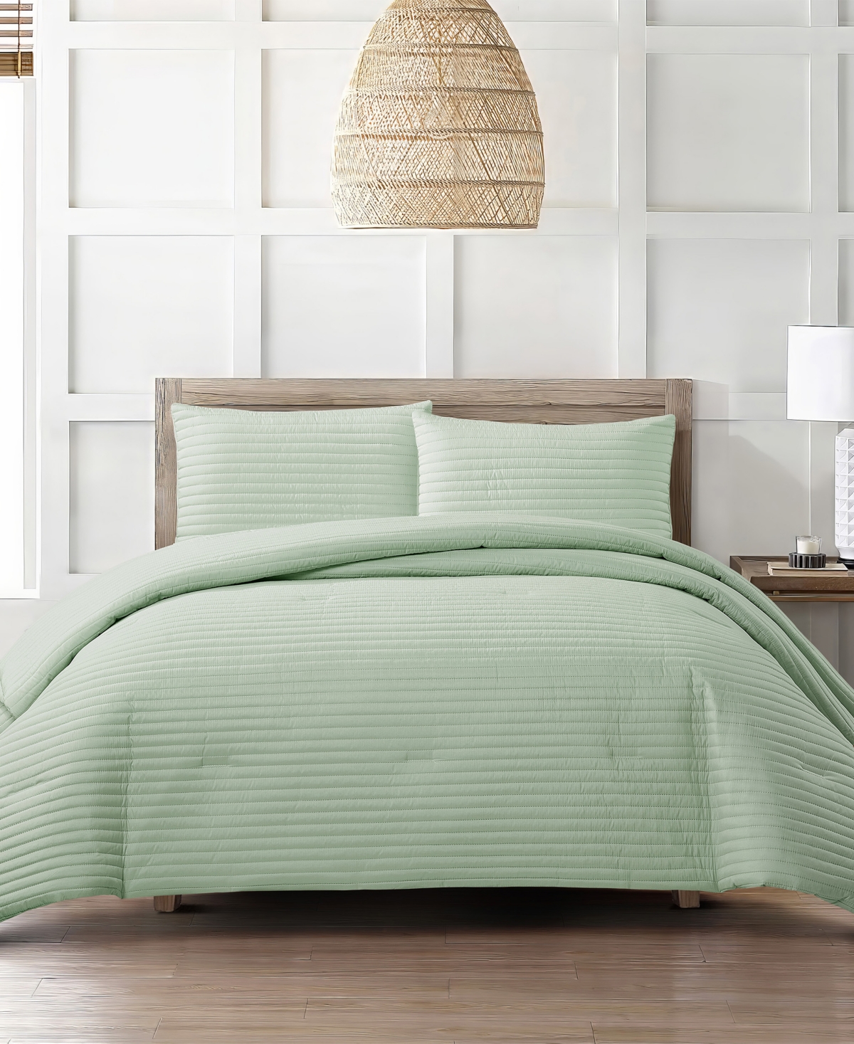 Stratford Park Felicia Stripes 3-pc. Comforter Set, King In Sage