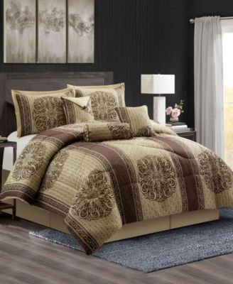 Myhand Medallion 7-Pc. Comforter Set, California King