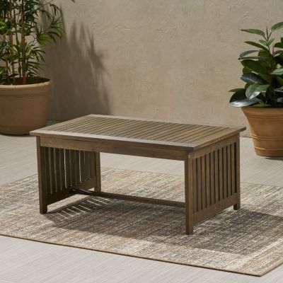 Streamdale Acacia Wood Coffee Table Outdoor Marvel For Decks And Patios