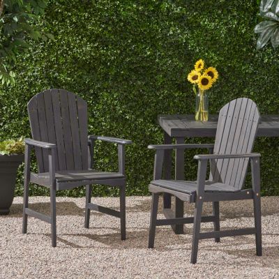 Acacia Wood Adirondack Dining Chairs