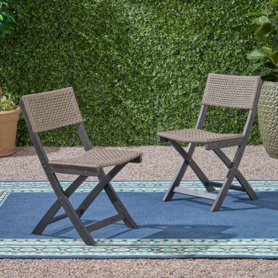 Streamdale Foldable Wicker Bistro Chairs Natural Elegance, Lasting Comfort