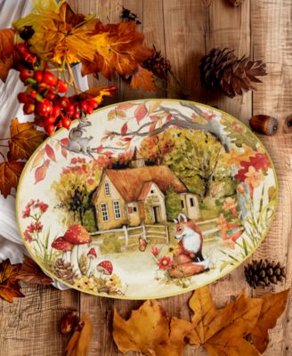 Woodland Critters Oval Platter