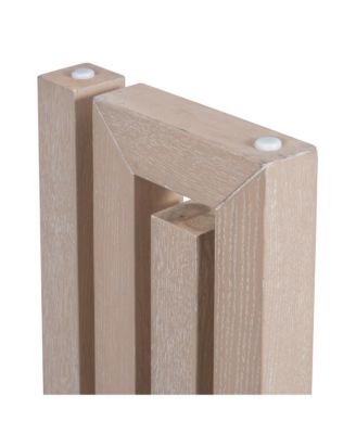 Streamdale Unique Oak Veneer Console Table with Distinctive Shapes