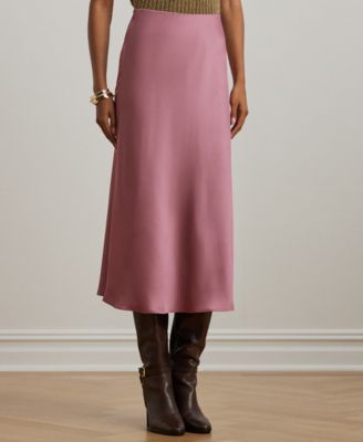 Lauren Ralph Lauren - Petite Satin Midi Skirt
