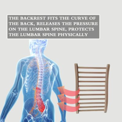 Streamdale Hemlock Round Stick Sauna Backrest for Comfort and Posture