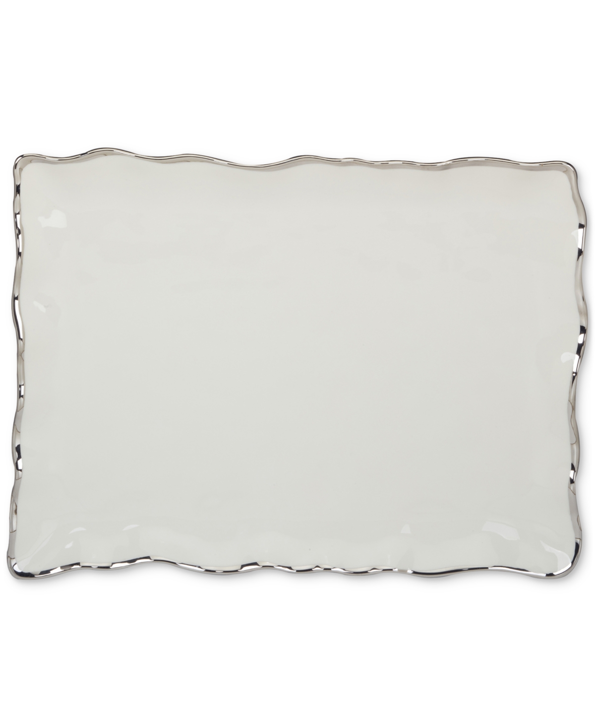 Certified International Regency Rectangular Platter In Silver