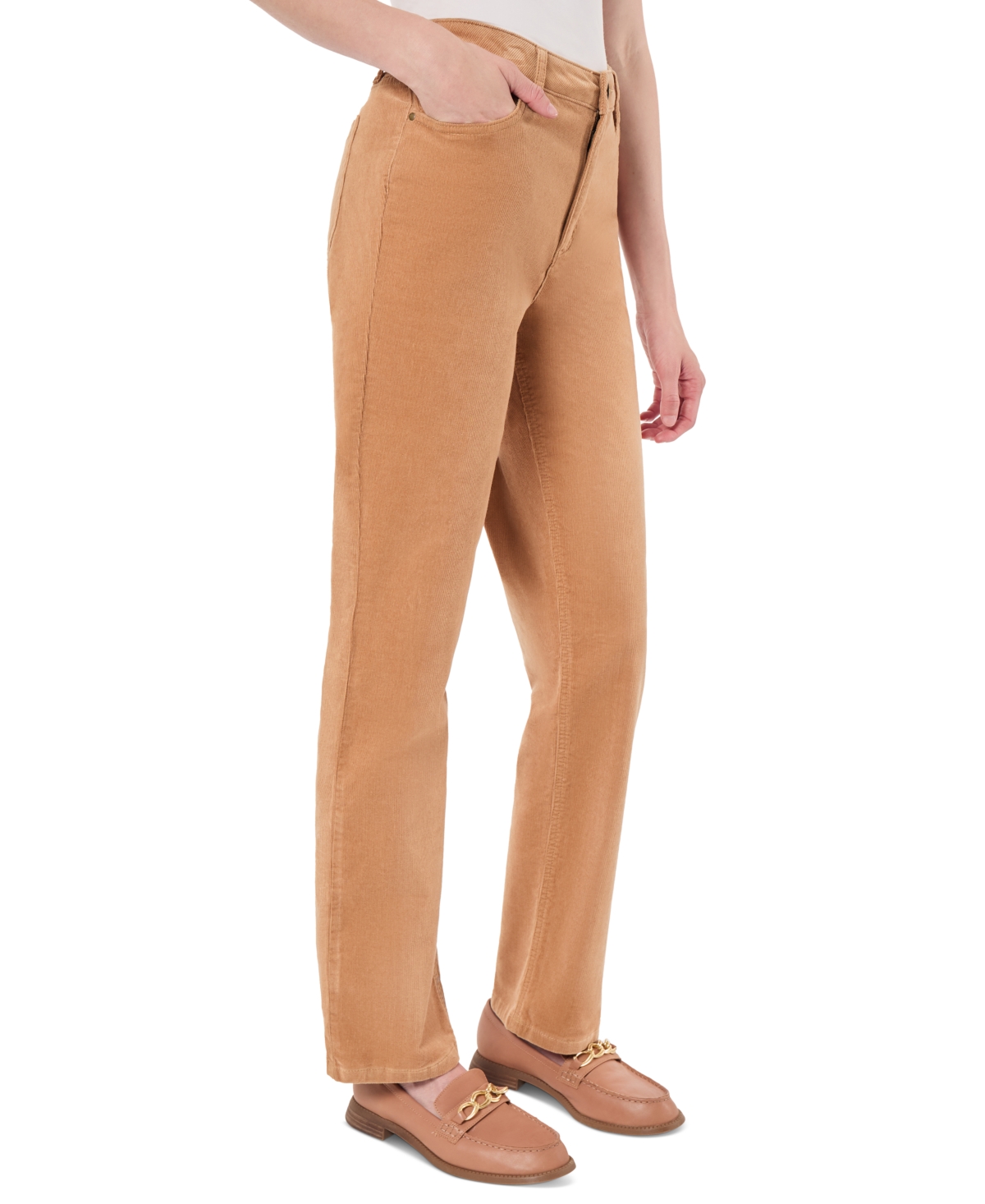 Jones New York Petite Lexington Straight-Leg Corduroy Pants