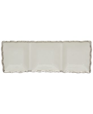 Regency 3-Section Porcelain Tray