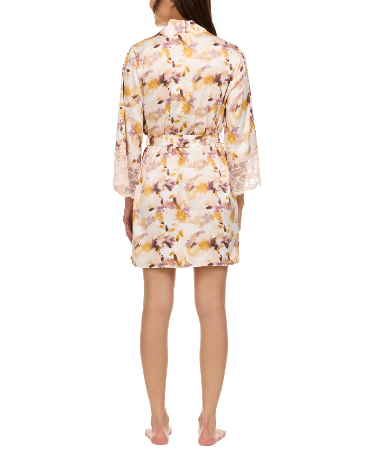 Flora by Flora Nikrooz Women's Cindy Floral Satin Robe