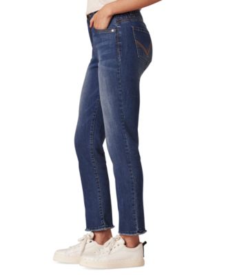 Petite "Ab"solution High-Rise Slim-Straight Jeans