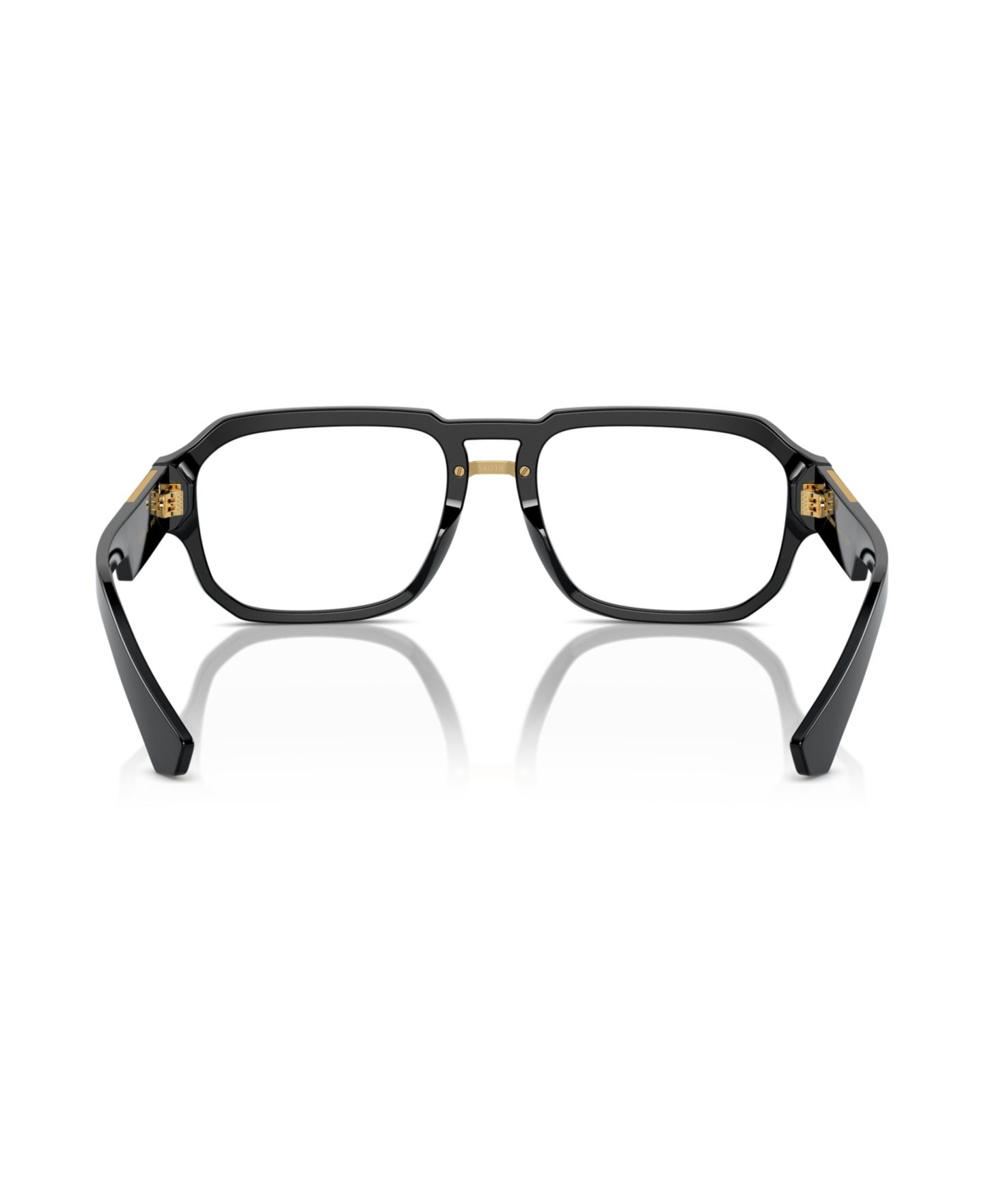 Мужские очки Dolce&Gabbana Man Pilot/Aviator Plastic DG3389 Eyeglasses, цвет: Чёрный — фото 3