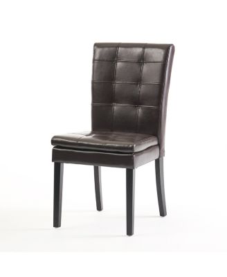 Barrington Bonded Leather Tufted Dining Chair