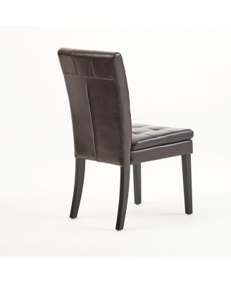 Barrington Bonded Leather Tufted Dining Chair