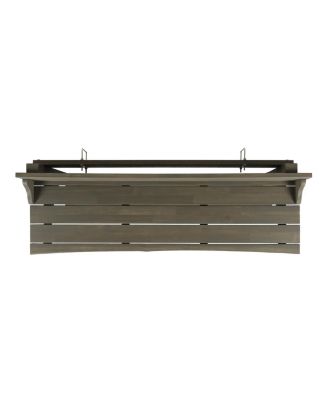 Acacia Wood Balcony Bar Table, Gray