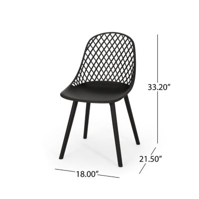 Streamdale Lily Modern Outdoor Dining Chair With Diamond Mesh