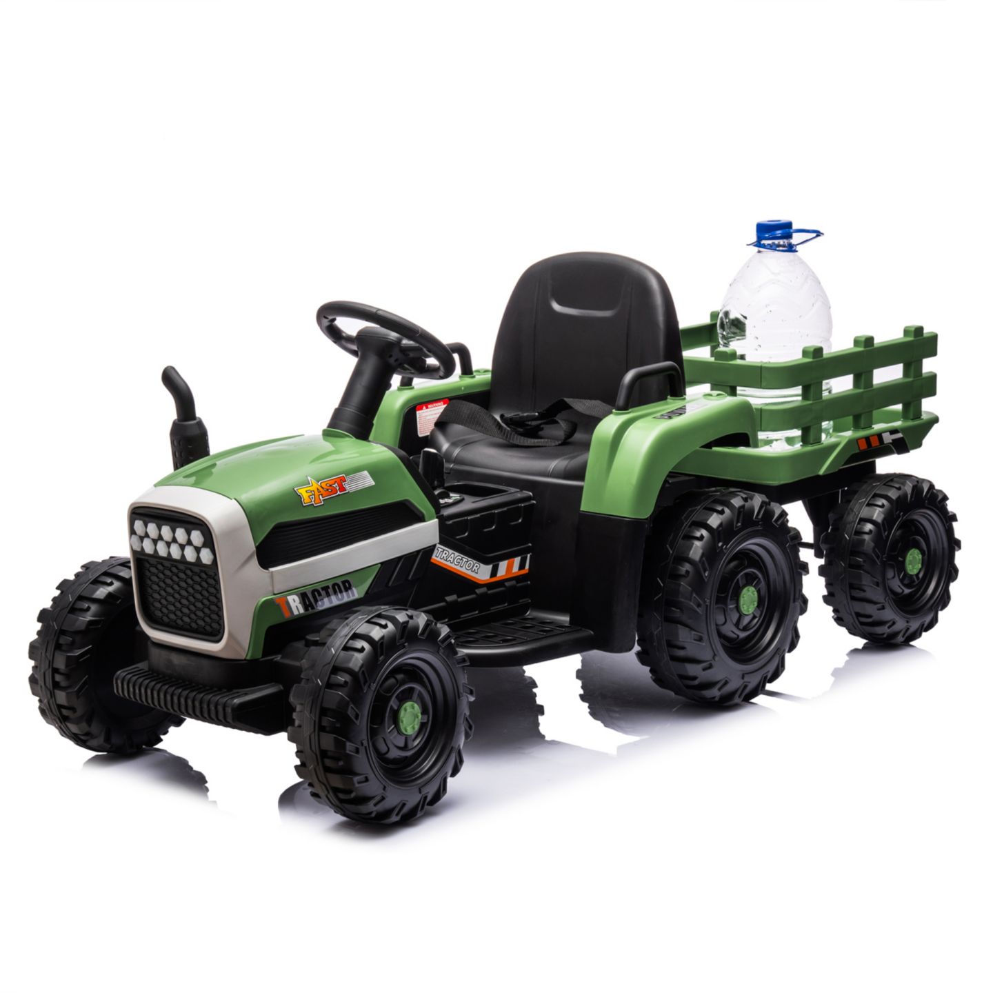 Детская игрушка Streamdale Furniture 24V Electric Ride-On Tractor with Trailer, Remote Control, Ages 3+ — фото 2
