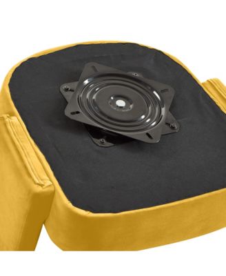 Modern Swivel Accent Chair Velvet, Open Back, 360 Rotation