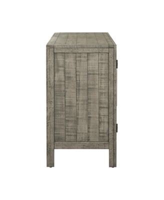 Pine Veneer Storage Cabinet with Adjustable Shelves