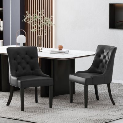  Tufted Diamond Stitch Dining Chair (Set Of 2)