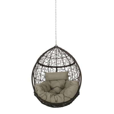 Teardrop Hanging Chair With Water-Resistant Cushions