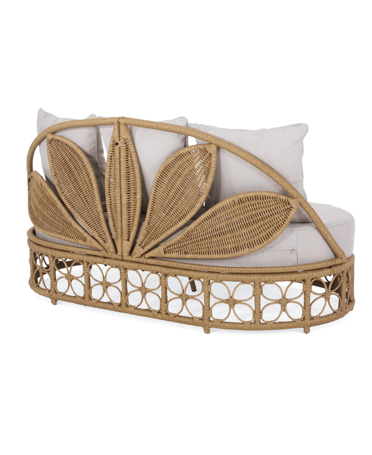 Streamdale Furniture Wicker Outdoor Daybed With Pillows