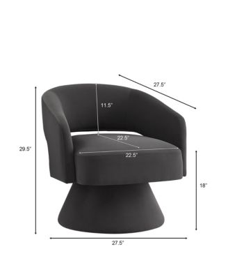 Modern Swivel Accent Chair Velvet Comfort, 360 Rotation