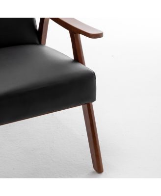 Streamdale  Single Unit  Upholstered Fabric  Wingback Design, Mid-Century Modern Style Accent Chair