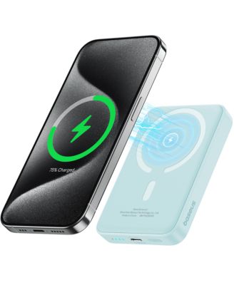 Wireless Portable Charger Magnetic Power Bank 5000mAh MagSafe Charger, Purple