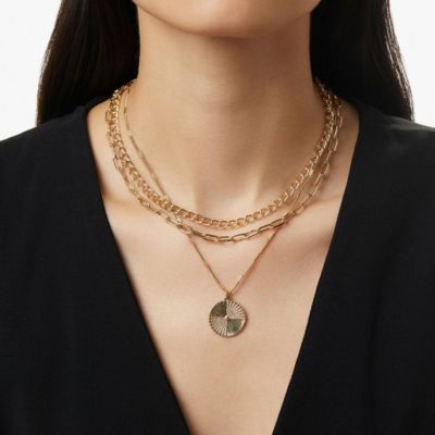 Layered Chain Necklace - Michelle Set